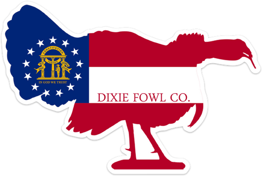 GA Gobbler - Dixie Fowl Co Decal - 6" x 5" - Dixie Fowl Company - Decal