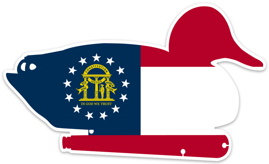 GA Decoy - Dixie Fowl Co Decal - 6" x 3.5" - Dixie Fowl Company - Decal