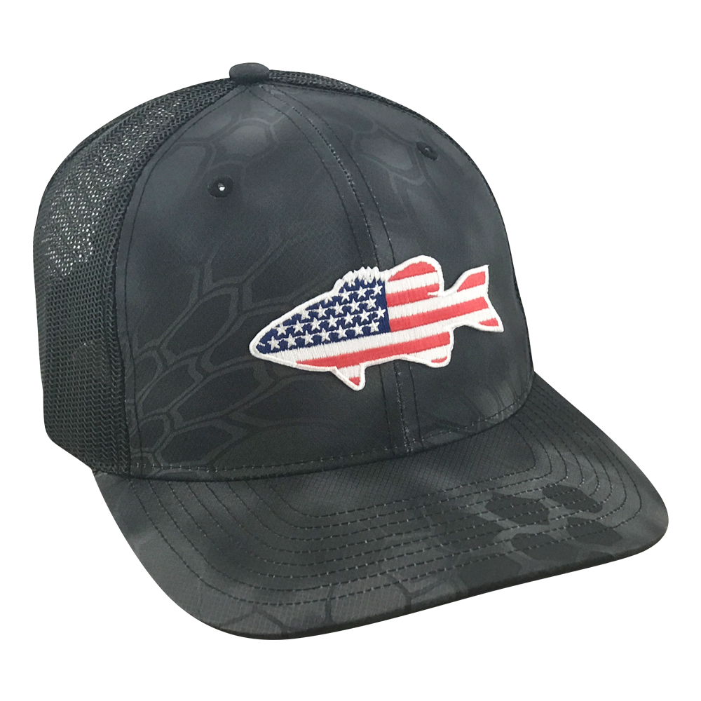 Old Glory Bass - Adjustable Cap - Dixie Fowl Company - Hat