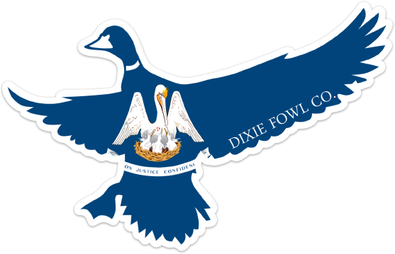 LA Mallard - Dixie Fowl Co Decal - 6" x 4" - Dixie Fowl Company - Decal