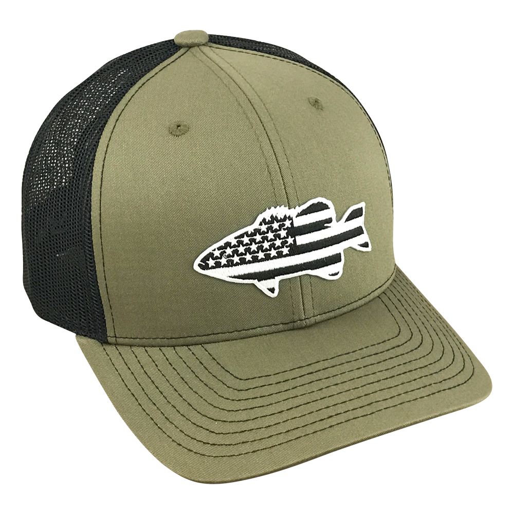 Old Glory Midnight Bass - Adjustable Cap - Dixie Fowl Company - Hat