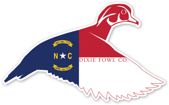 NC Woodie Dixie Fowl Co Decal - 5" x 5" - Dixie Fowl Company - Decal