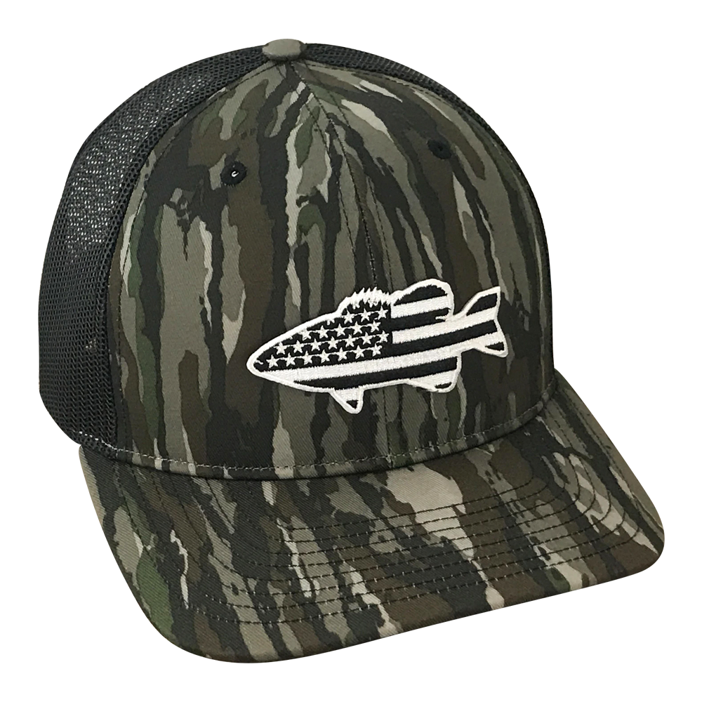 Old Glory Midnight Bass - Adjustable Cap - Dixie Fowl Company - Hat