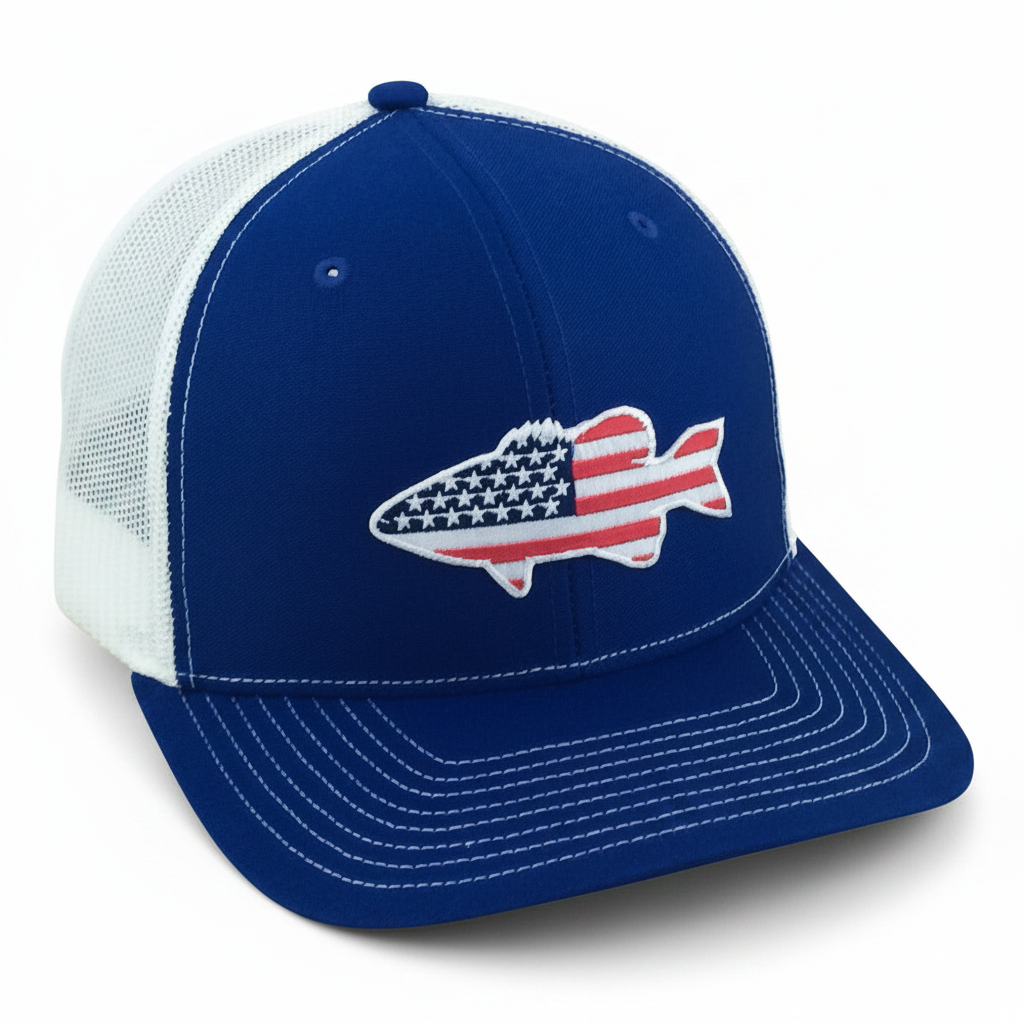 Old Glory Bass - Adjustable Cap
