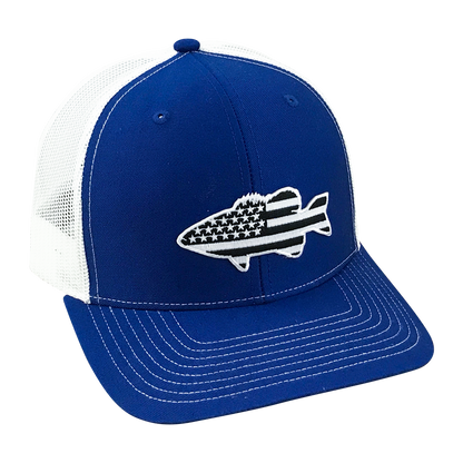 Old Glory Midnight Bass - Adjustable Cap - Dixie Fowl Company - Hat