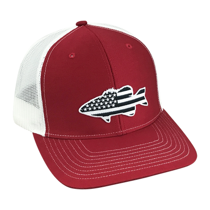 Old Glory Midnight Bass - Adjustable Cap - Dixie Fowl Company - Hat