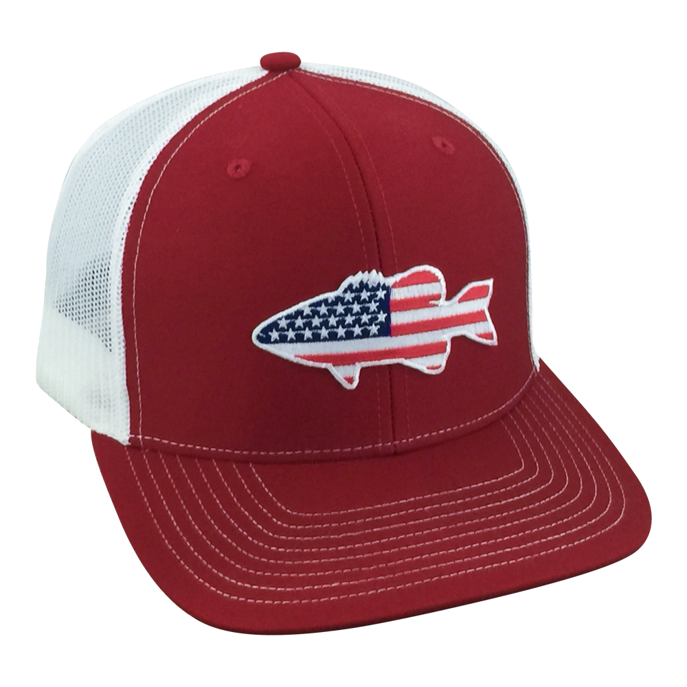 Old Glory Bass - Adjustable Cap - Dixie Fowl Company - Hat