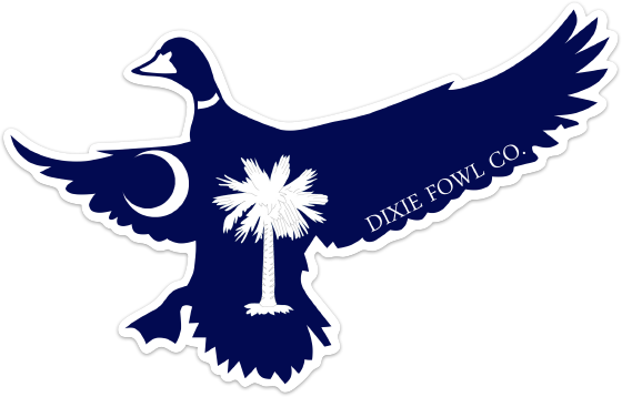 "The Palmetto" - SC Mallard - Dixie Fowl Co Decal - 6" x 4" - Dixie Fowl Company - Decal