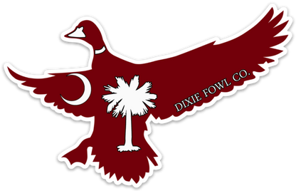 "Game Day Palmetto" - SC Mallard - Dixie Fowl Co Decal - 6" x 4" - Dixie Fowl Company - Decal