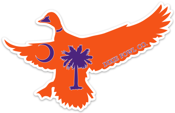 "Game Day Palmetto" - SC Mallard - Dixie Fowl Co Decal - 6" x 4" - Dixie Fowl Company - Decal