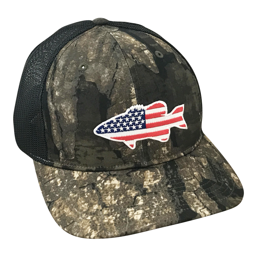 Old Glory Bass - Adjustable Cap - Dixie Fowl Company - Hat