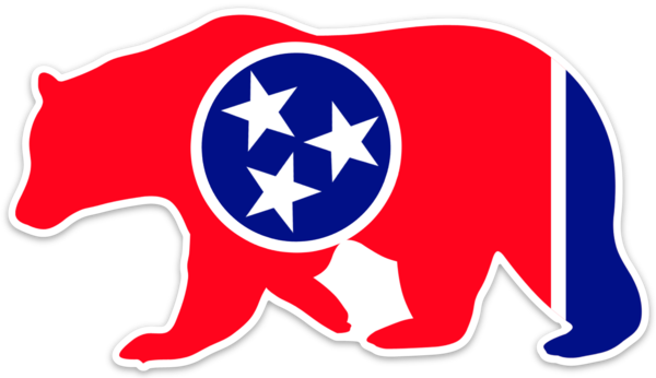 TN Black Bear - Dixie Fowl Co Decal - 6" x 4" - Dixie Fowl Company - Decal