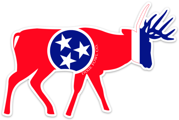 TN Bruiser Buck - Dixie Fowl Co Decal - 6" x 4" - Dixie Fowl Company - Decal