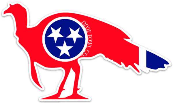 TN Wary Tom - Dixie Fowl Co Decal - 6" x 4" - Dixie Fowl Company - Decal